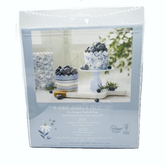 NEW My Minds Eye Gold Foiled Daisies and Stripes Jumbo Baking Cups - 40 Count - Picture 4 of 4